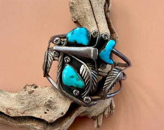 Big Beautiful Monica Smith Navajo Sterling Silver & Turquoise