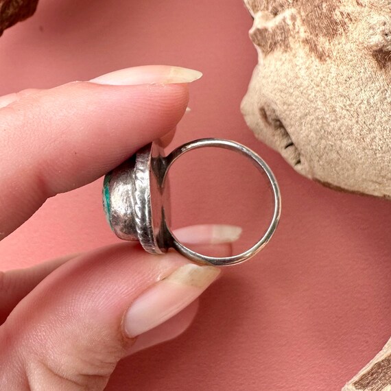 Size 5 1/4 - 5 1/2 >> Vintage Navajo sterling sil… - image 7