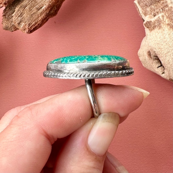 Size 5 1/4 - 5 1/2 >> Vintage Navajo sterling sil… - image 10