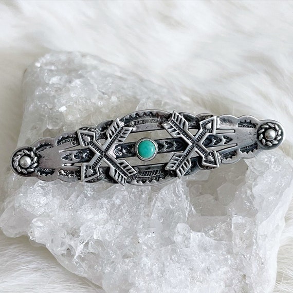 Vintage Fred Harvey Era Navajo Sterling Silver and Turquoise
