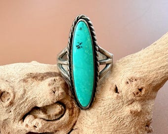 指輪・リング Vintage Fred Harvey Style Ring Size 9 3/4 >> Vintage Fred Harvey Era Navajo Sterling Silver