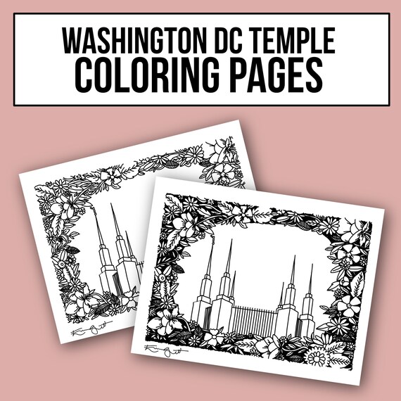 Washington Dc Temple Coloring Pages