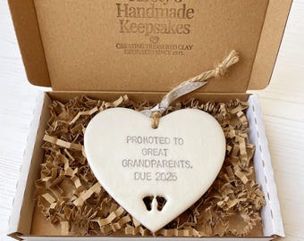 Personalised promoted to Great Grandparents gift, Great Grandparents to be, pregnancy reveal, Great Nanny to be, Grandma to be, Nana to be
