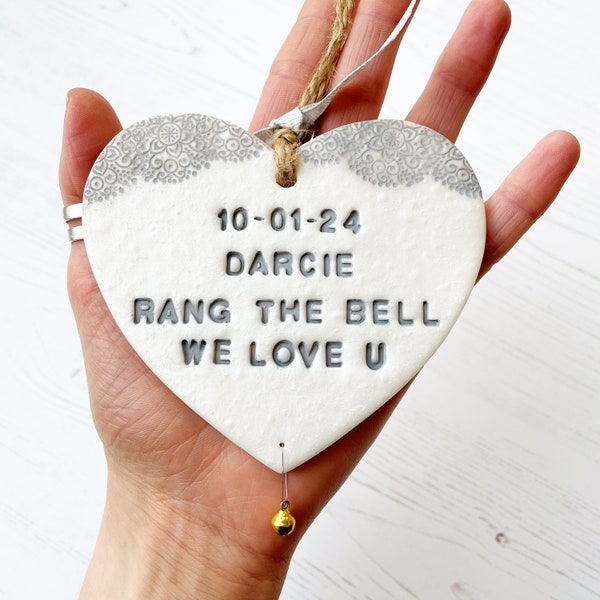 Personalised cancer survivor gift, rang the bell gift, chemo gift, the year you rang the bell