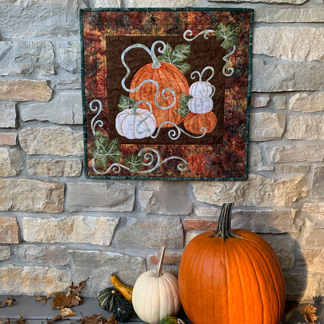 Pumpkin Patch Quilt Kit & Pattern - Etsy