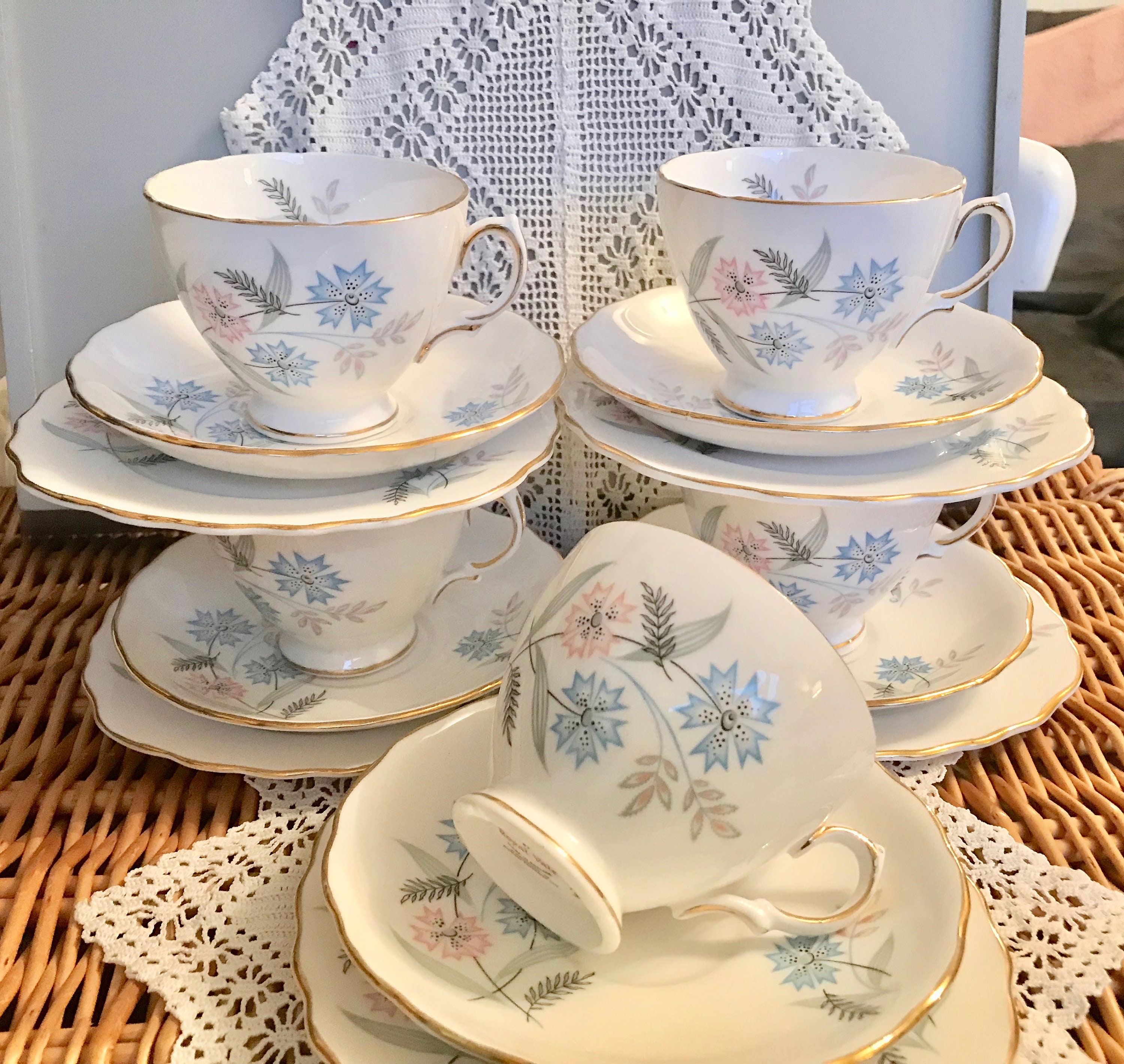 Royal Stuart Tea Set - Etsy UK
