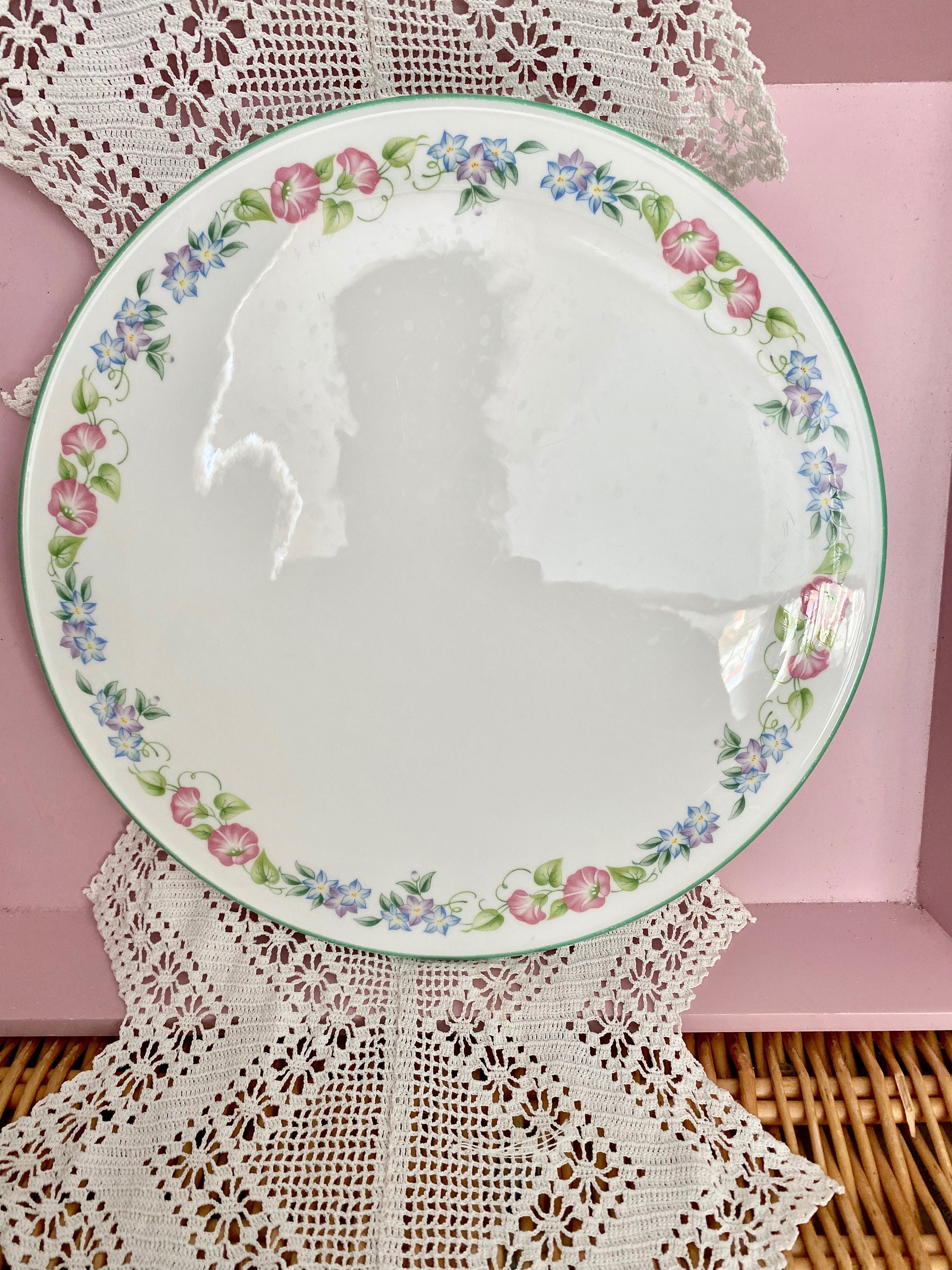 Royal Worcester English Garden Large China Cake Plate - Etsy UK