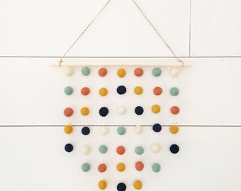 Wildwood Wall Hanging Mini Sunkissed Sedona Felt Ball Etsy