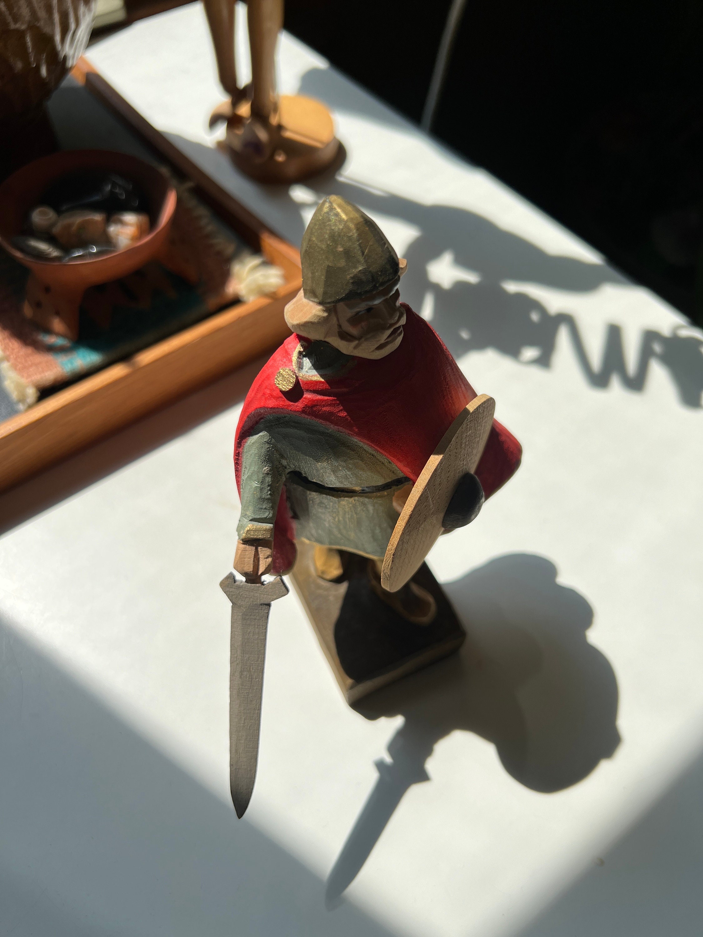 Norwegian Hand Carved Henning Engelsen Norse Viking Figure