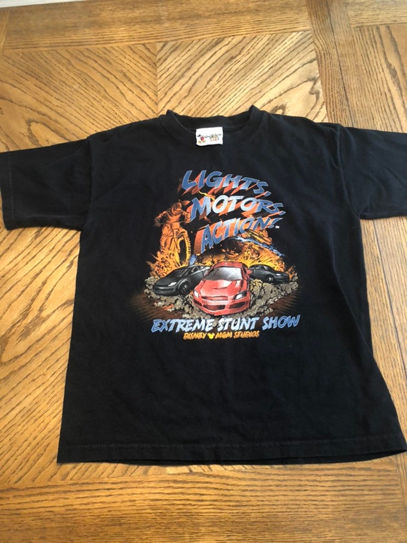 Vintage disney mgm studios extreme stunt show tshirt