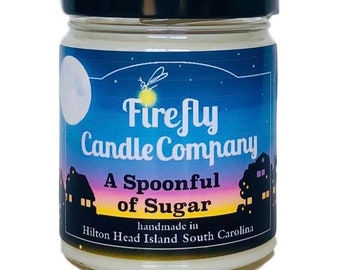 A Spoonful of Sugar  Candle- Mary Poppins Candle- Chrismtas candles- Movie Candles 8oz