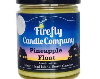 Pineapple Float Candle- Disney Inspired Candles- Summer Candles- 8oz