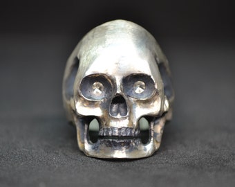 ARGENTGLEAMsilver925 × Brass skull Ring（Silver Skull Ring