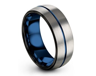 Blue Wedding Band Etsy