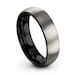 Tungsten wedding band tungsten ring brushed silver, mens wedding band black 6mm, engagement ring, rings for men, rings women, silver ring 