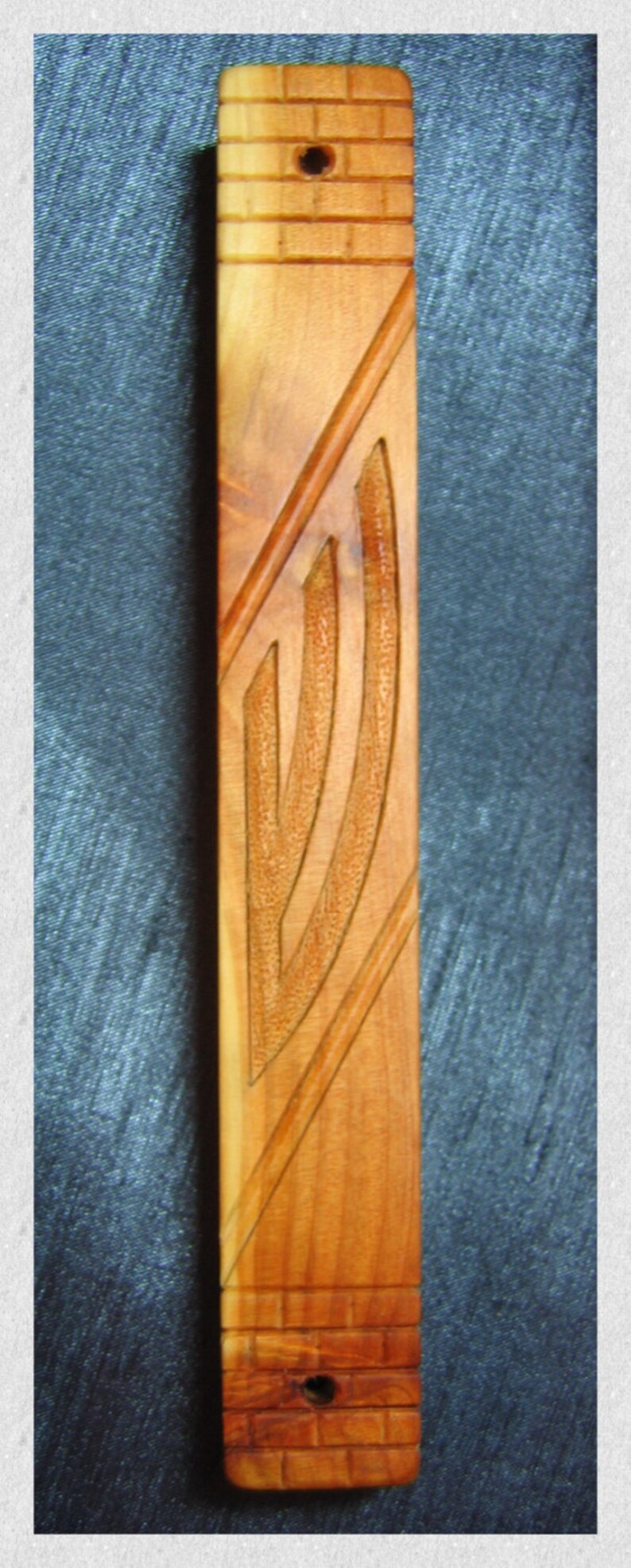 Mezuzah Judaicawoodcarving Mezuza Jewish Mezuzah Case Etsy