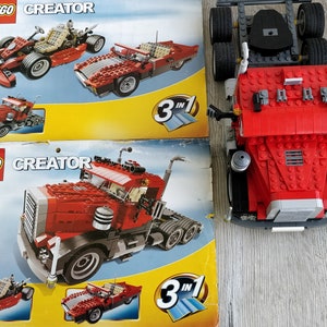 4955 LEGO Creator 3 in 1 set. Big Rig Lego set. Lego Truck. Lego Cars set. Instructions. Boys toys. Lego toys. No box image 10