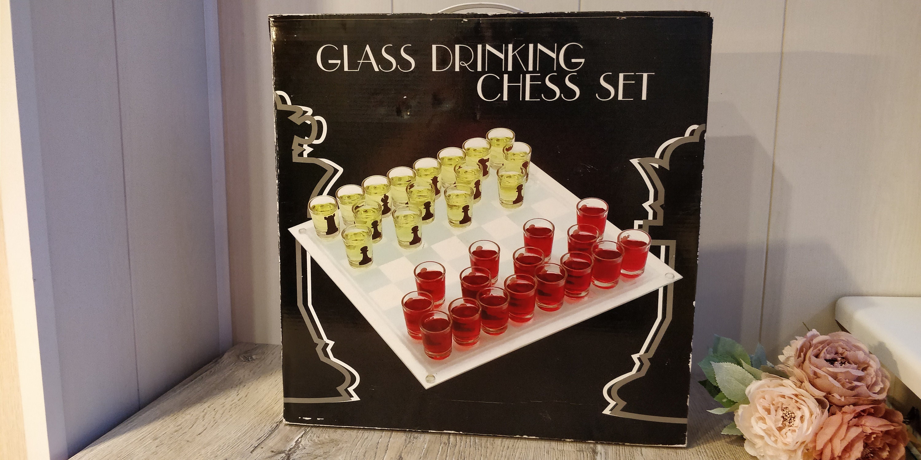 Glass Chess Drinking Game