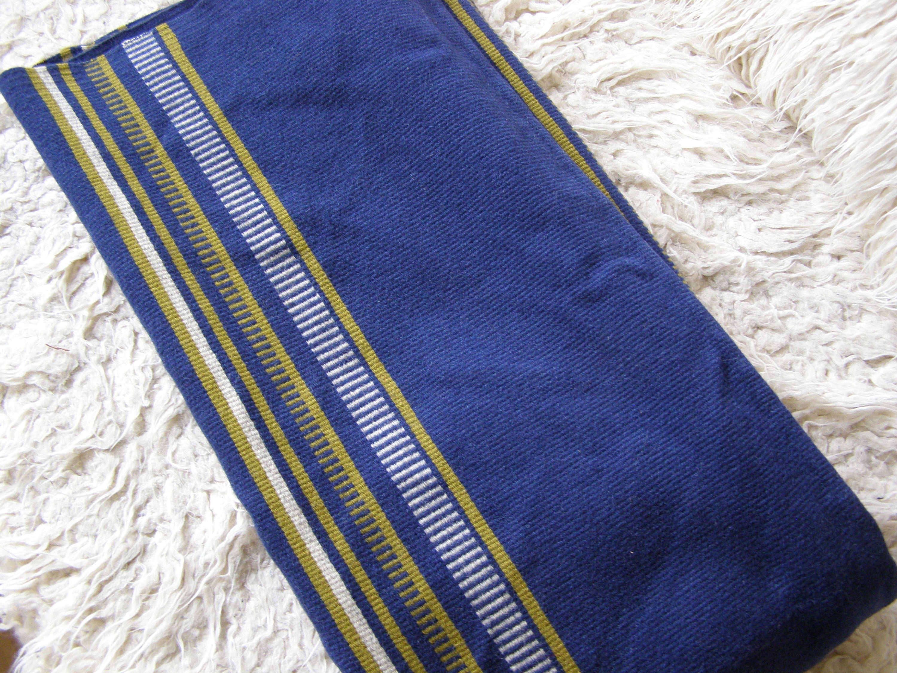 Vintage Woolen Bed Cover. Woolen Bedspread. Large Wool Bedcover