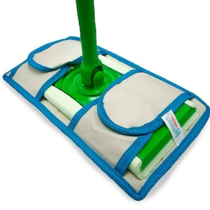 Recambios de almohadillas para trapeador Swiffer: se adaptan a los mangos  del trapeador Swiffer Fundas para trapeador lavables, reutilizables y  reversibles -  España