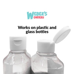 24/410 Plastic White Flip-Top Replacement Caps For Travel Bottles Condiment Bottles Ink Bottles for Tattoo Artists - For Squeeze Bottles