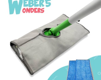 Webers Wonders モップパッド詰め替え用 2個セット - 洗えるSwifferカバー - 再利用可能 - ソフト交換用ドライSwifferパッドダストキャッチャー