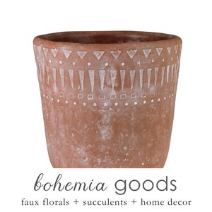 Terracotta planter, cache pot, terracotta pot, tribal terracotta, Mexican pot