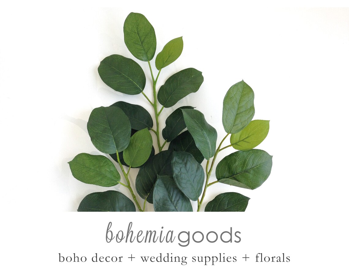 Lemon Leaf Spray Artificial Lemon Leaf Bouquet Filler Etsy