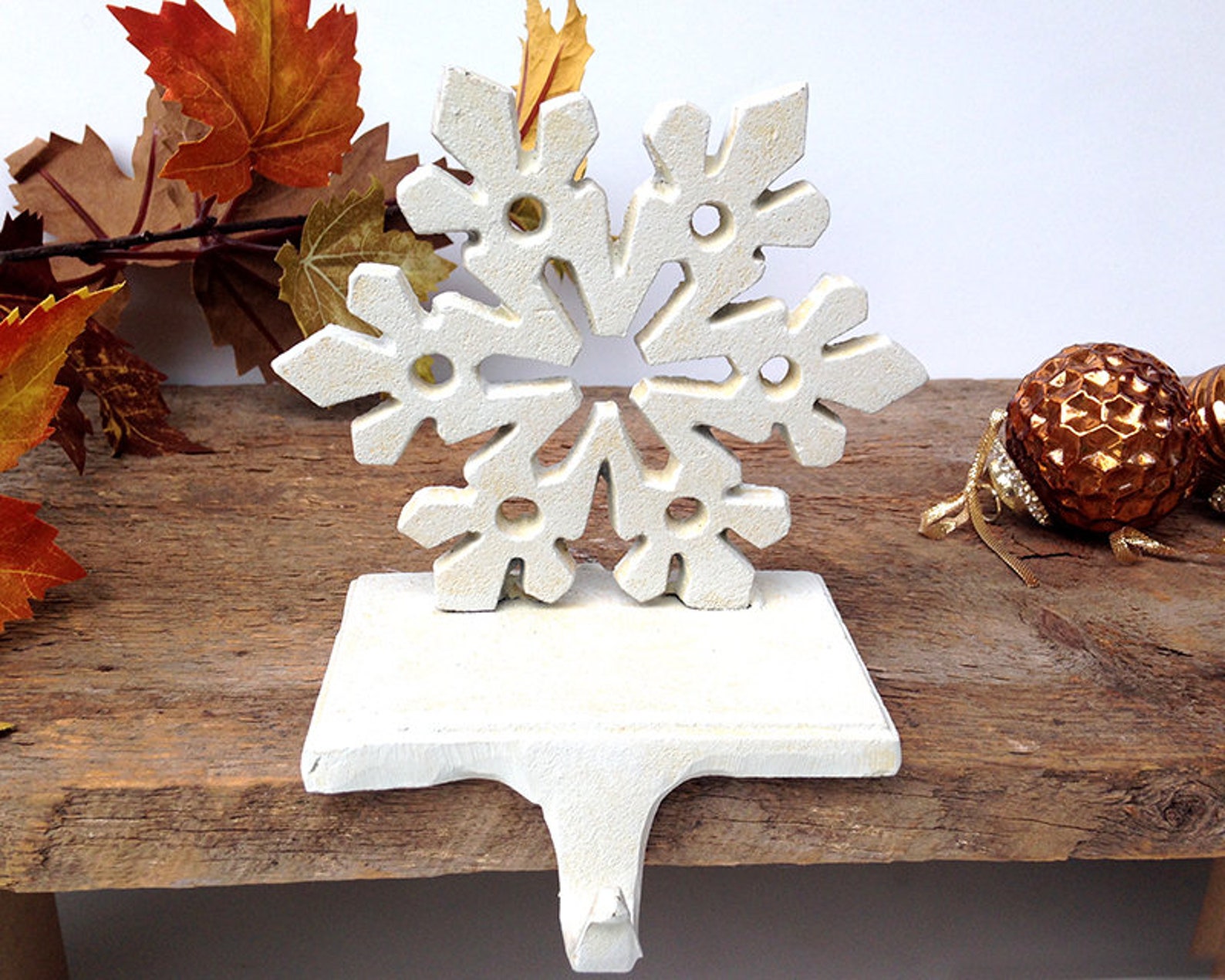 Stocking Holder Christmas Snowflake Snowflake Decor Etsy