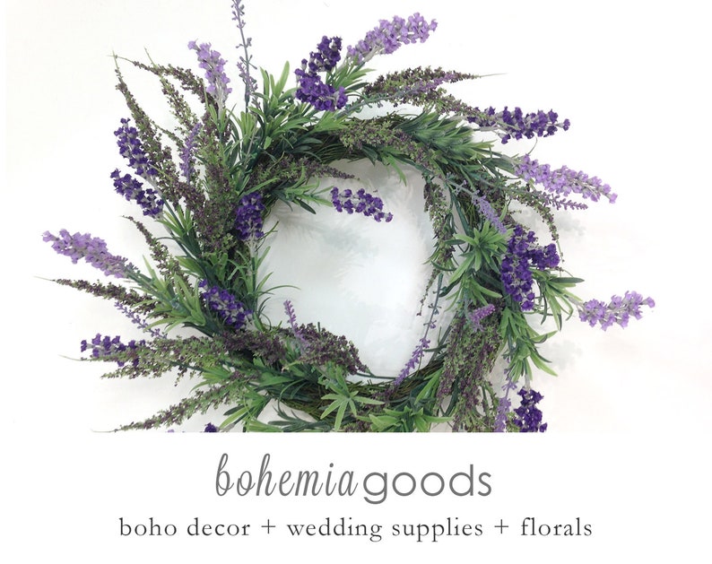 Lavender Wreath Wedding Front Door Image 0