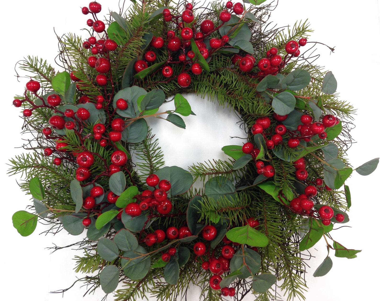 Red Berry Christmas Wreath 
