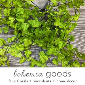 Silk maidenhair fern, artificial greenery, lace fern, greenery decor