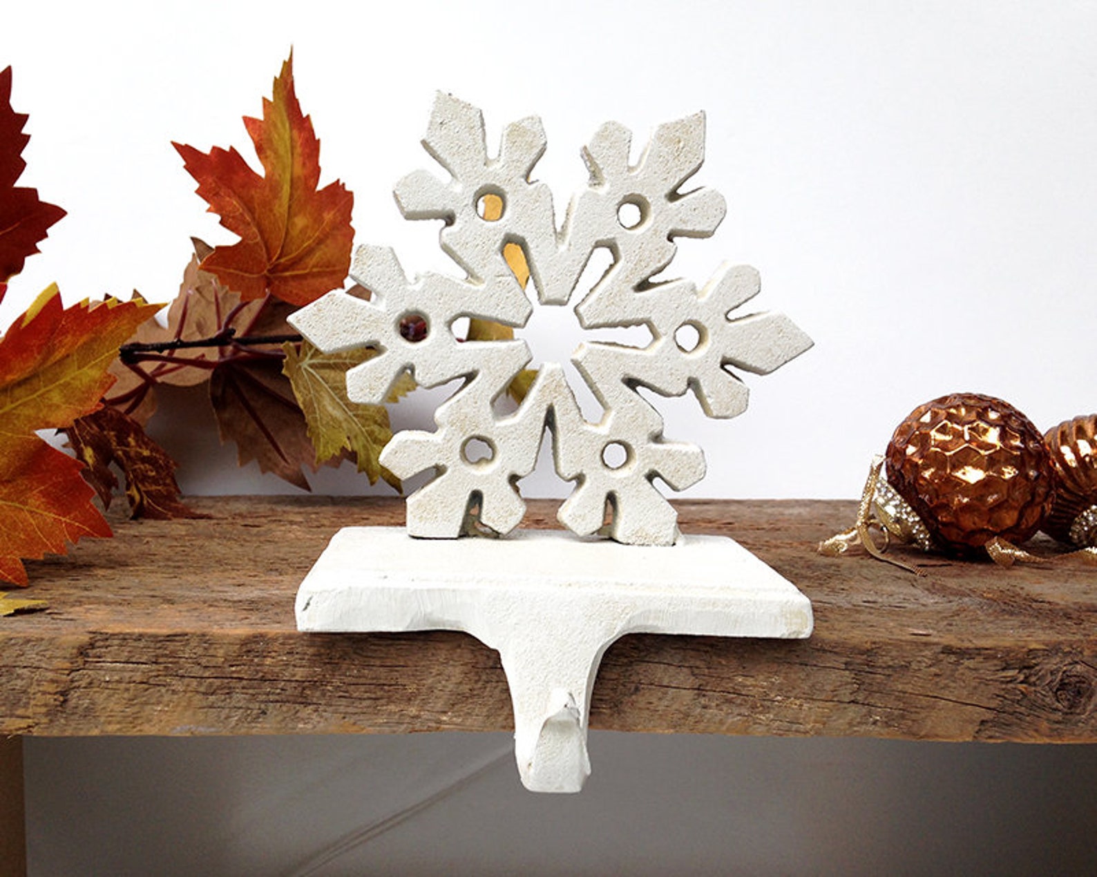 Stocking Holder Christmas Snowflake Snowflake Decor Etsy