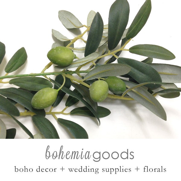 Olive stem, green, olive branch, olive branch decor, winery decor, winery wedding, wreath, greenery garland