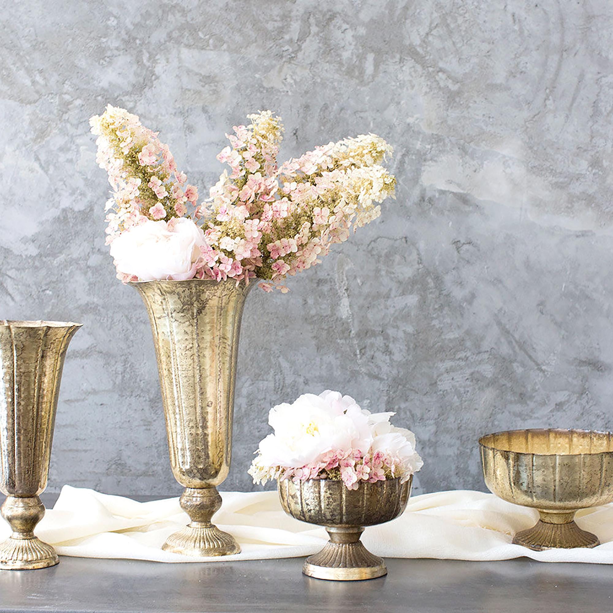 Metal Compote, 2 Colors, 2 Sizes, Rustic Compote, Urn Vase - Etsy