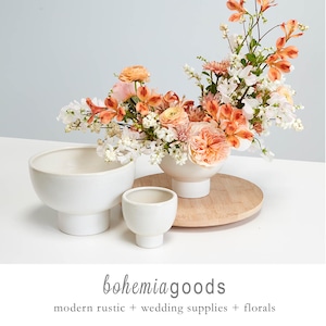 Modern vase, white compote, matte finish