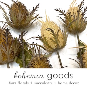 Dried Thistle, faux, thistle flower, thistle bouquet, Premium quality,