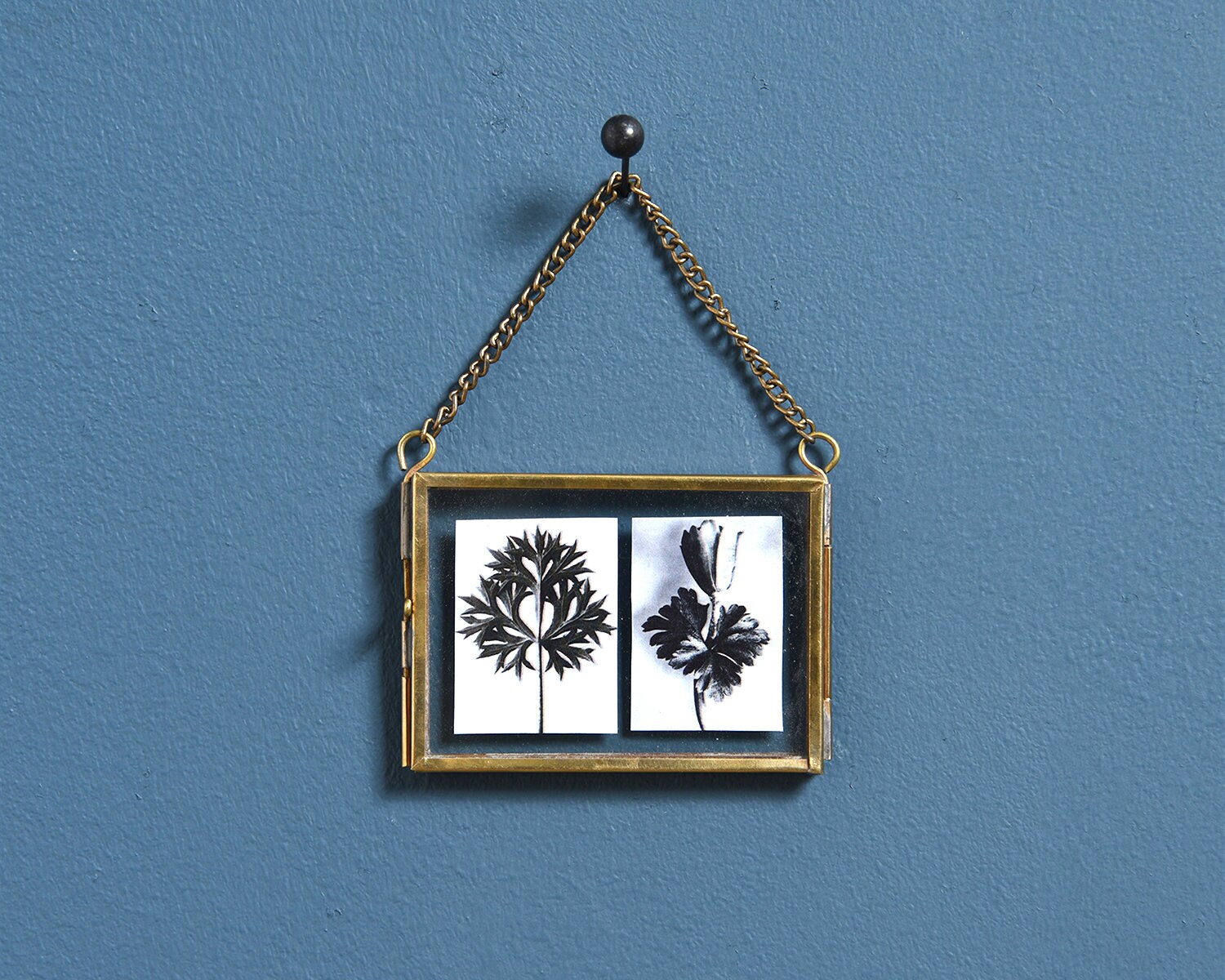 3 Brass Picture Frames Ornament Frame Clear Glass Frame Etsy