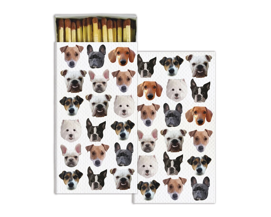 7 Boxes XLG Dog Matches Dog Lovers Gift Cocktail Matches Etsy