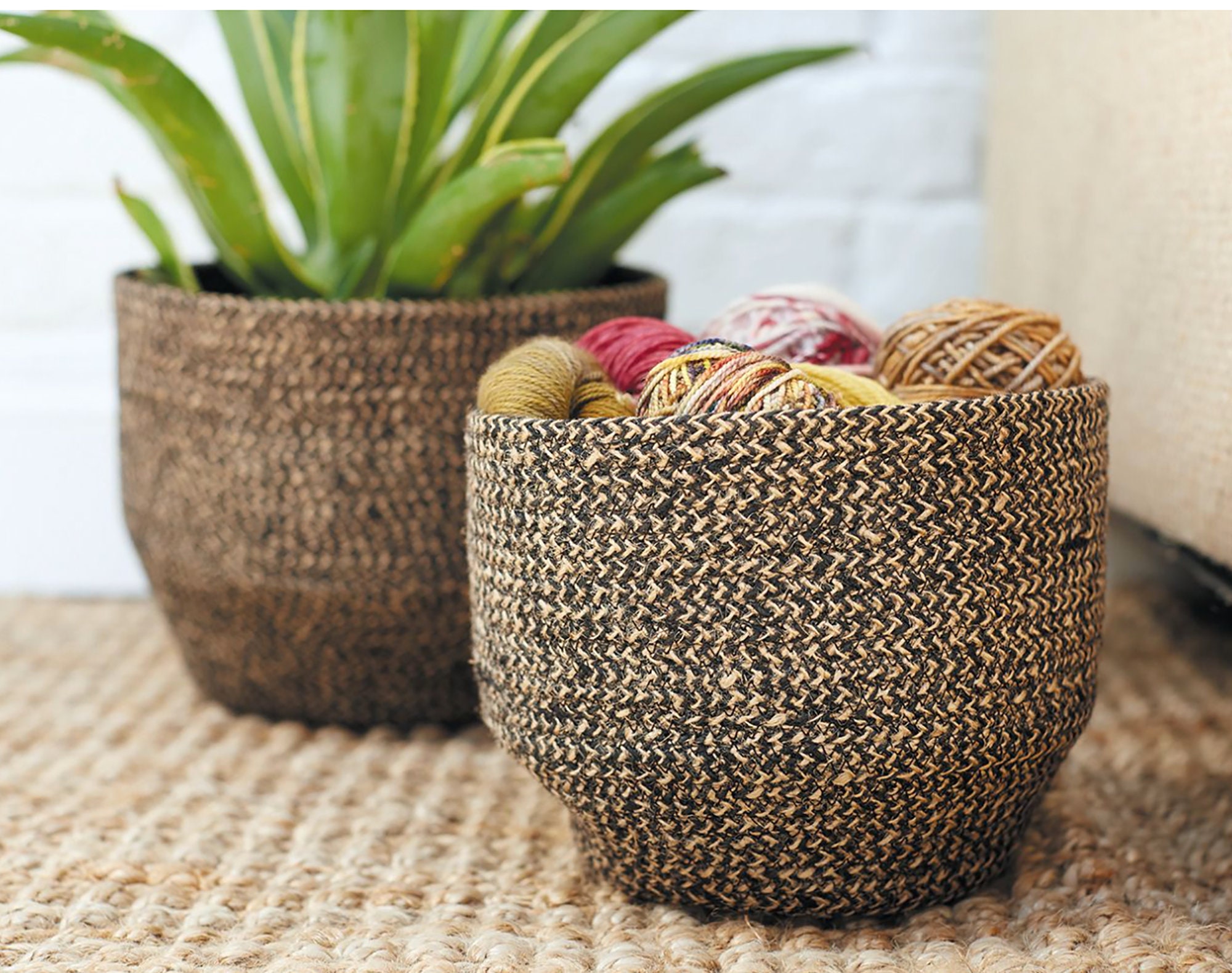 Jute basket deals