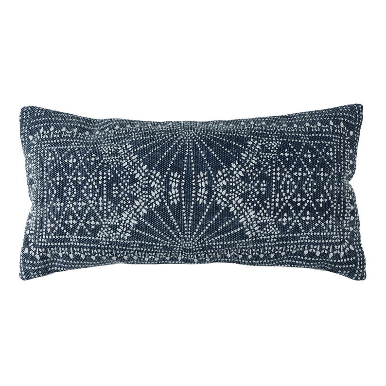 Batik Pillows, Batik Bed Pillows, Indigo Batik Pillow, 100% Cotton Batik, Batik Lumbar Pillow Rectangle Pillow