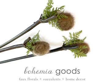 Faux Fiddlehead Fern Stem: Artificial Plant Decor (26")