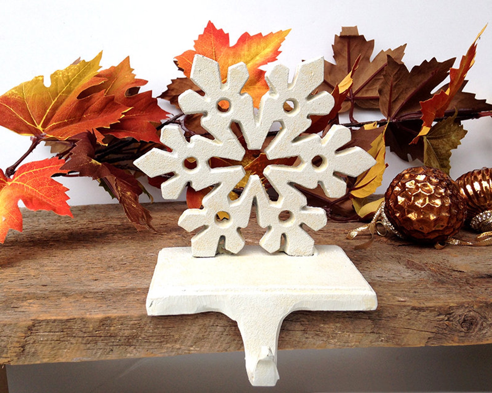 Stocking Holder Christmas Snowflake Snowflake Decor Etsy