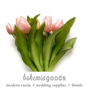 Preimum real touch tulip, pale pink
