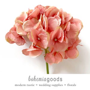 Large, Faux hydrangea flowers, pastel, blush hydrangea, Premium quality, rose hydrangea
