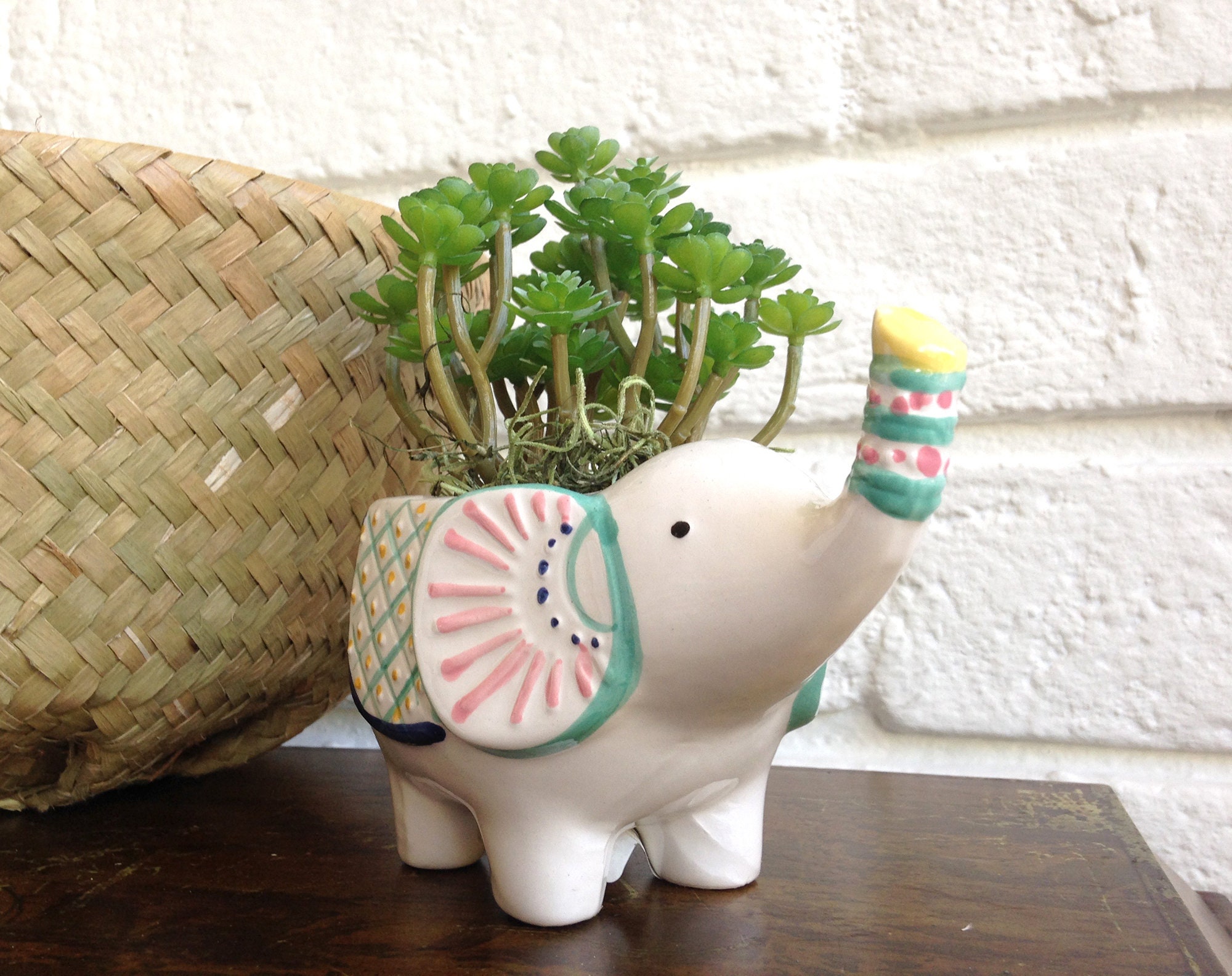 Elephant planter elephant decor for her elephant Etsy