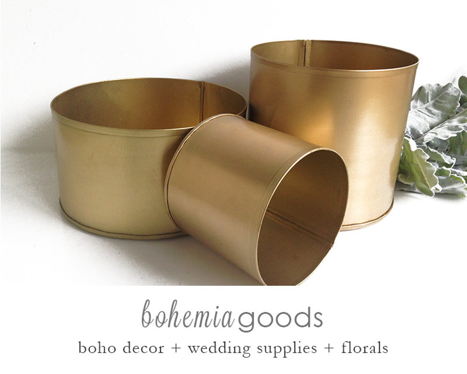 Gold vase gold container gold decor gold wedding metal Etsy