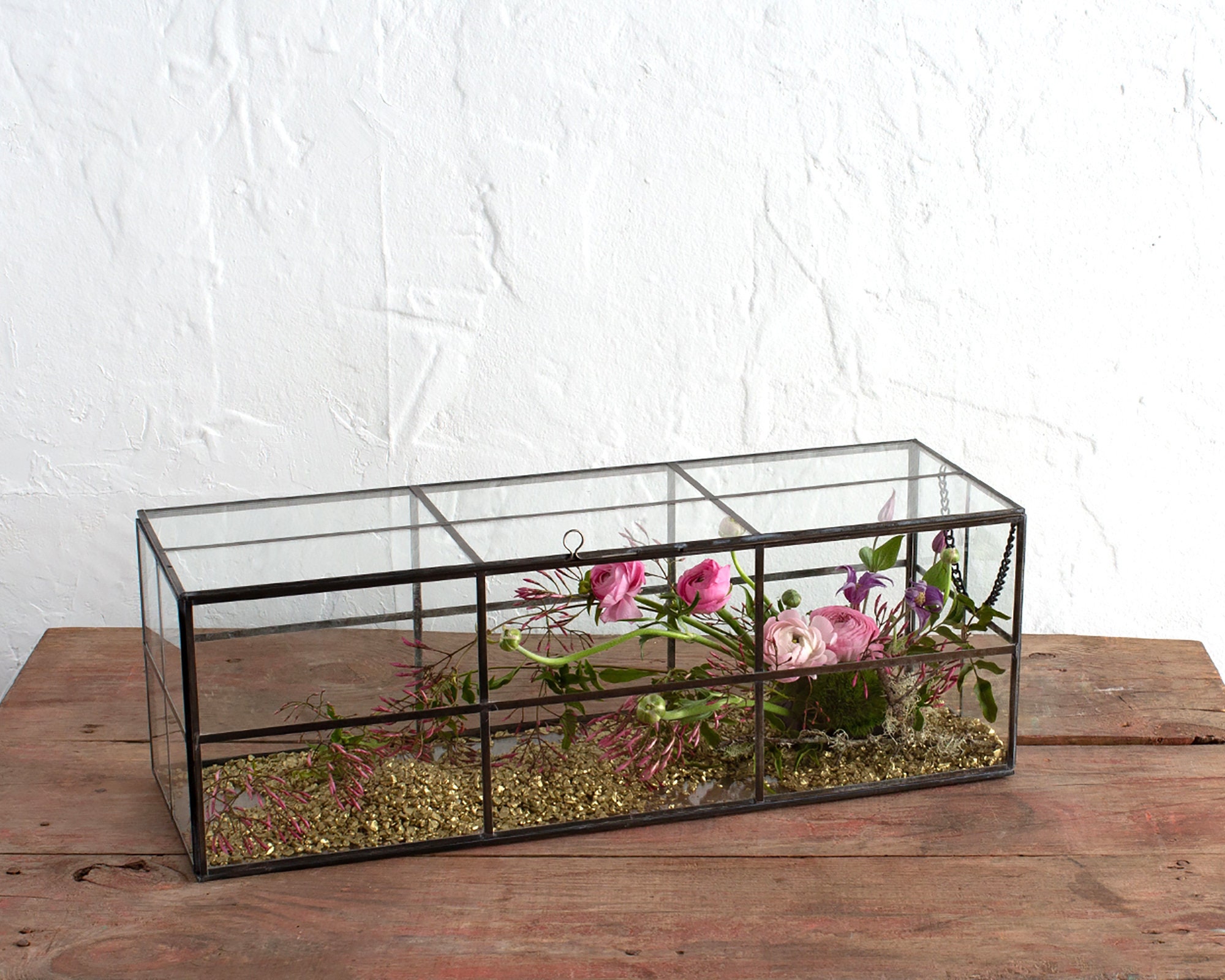 Xlarge Glass Display Glass Terrarium Envelope Box Trinket Etsy