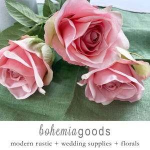 Silk rose, pink rose, flowers, tea rose
