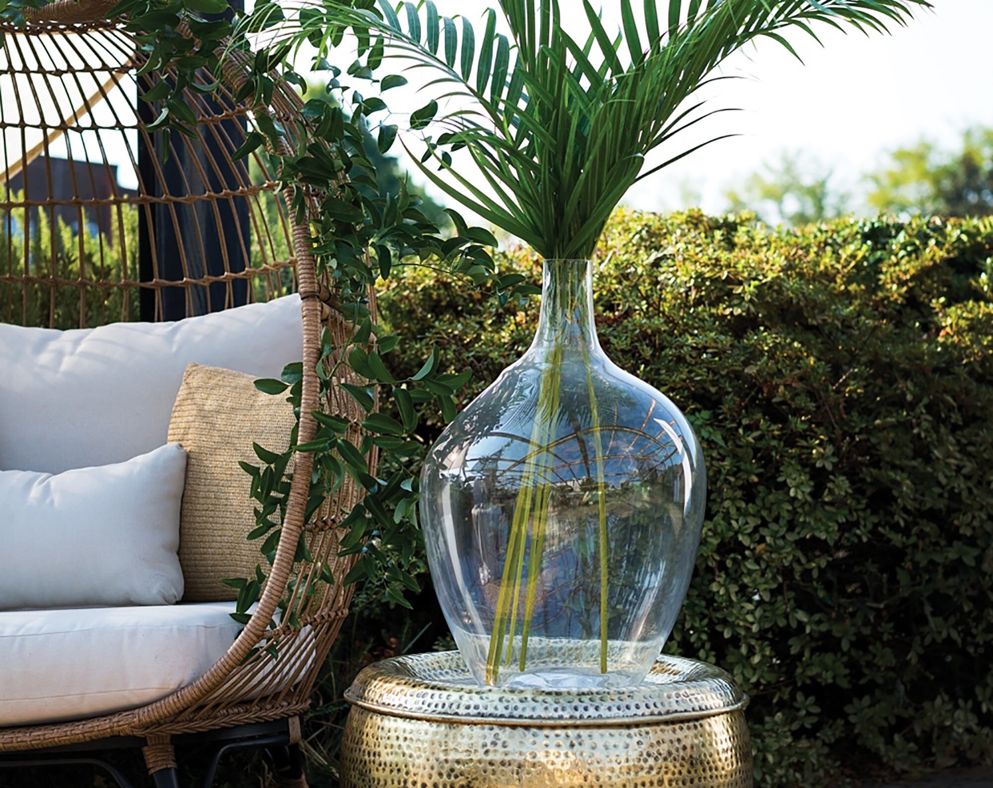 2 STYLES Large Glass Jar Olive Jar Glass Vase Floor Vase Etsy